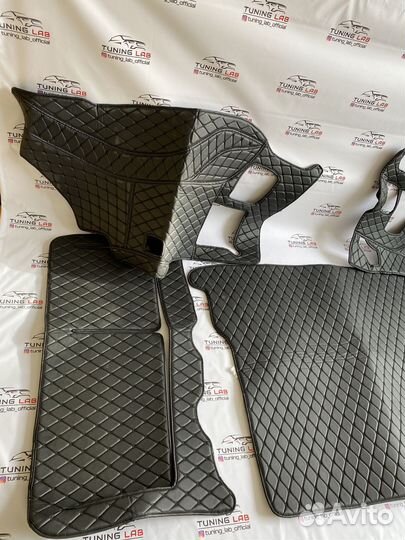 Prado 150 3D 3Д ковер из эко кожи в багажник W8ZQ5