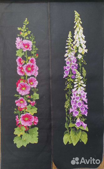 Вышитые цветы