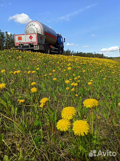 Заправка газгольдера, доставка газа