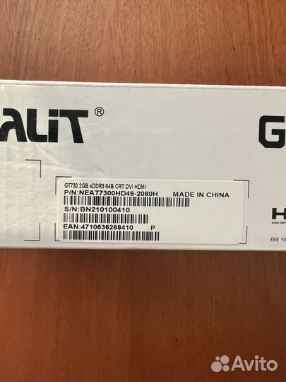 Видеокарта Palit GT730 2Gb Новая