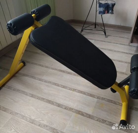 Скамья для пресса спины 2в1 универсальная складная