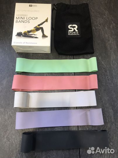 Резинки для фитнеса (набор) с iherb