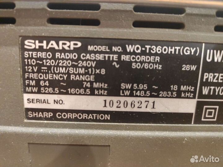 Sharp WQ-T360HT (GY)