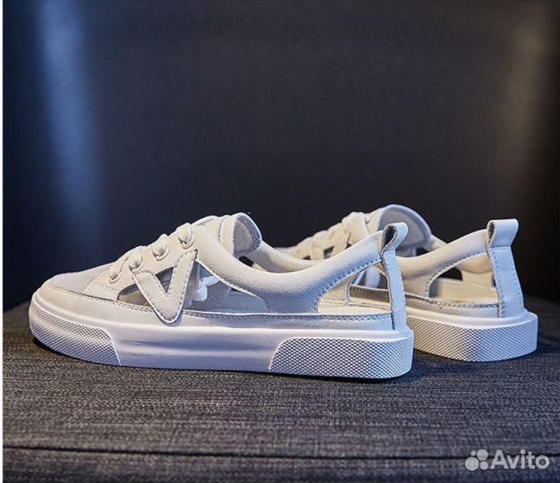 Кроссовки/сандали женские мягкая кожа-новинка2023г