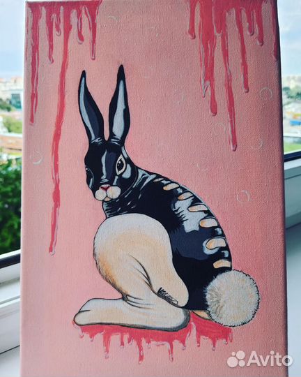 Картина акрилом на холсте 