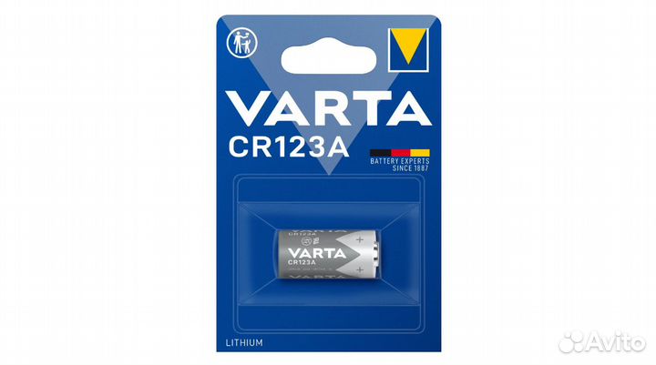 Батарейка Varta CR123A, CR123 (3В) BL-1