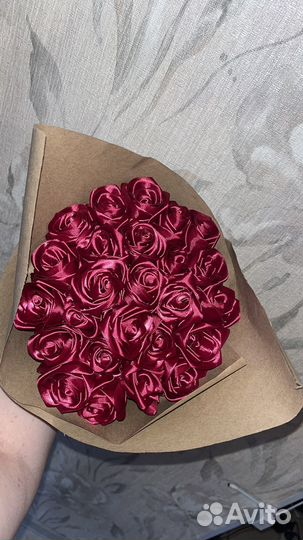 Букет из атласных лент