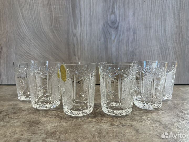 Хрустальные стопки Lausitzer Bleikristall, ГДР