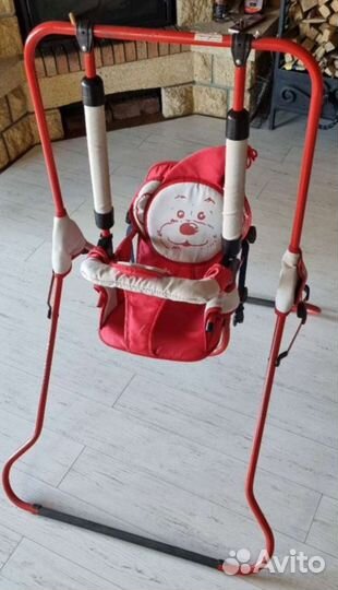 Детский батут с сеткой + качель в подарок