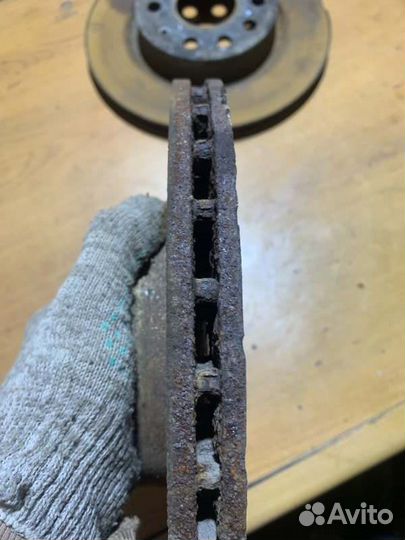 Тормозной диск передний правый Skoda Octavia A5