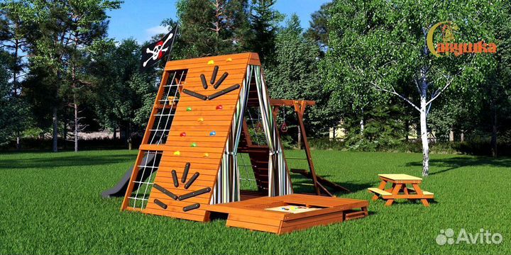 Детский уличный спортивный комплекс для дачи