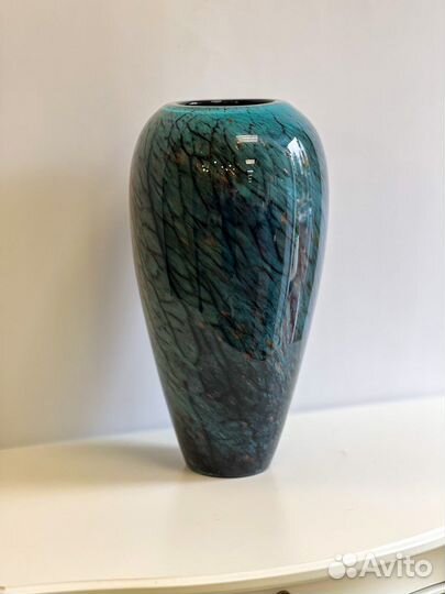 Ваза стеклянная цветная