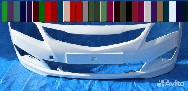 Бампер передний Hyundai Solaris 2014-2017 в цвет