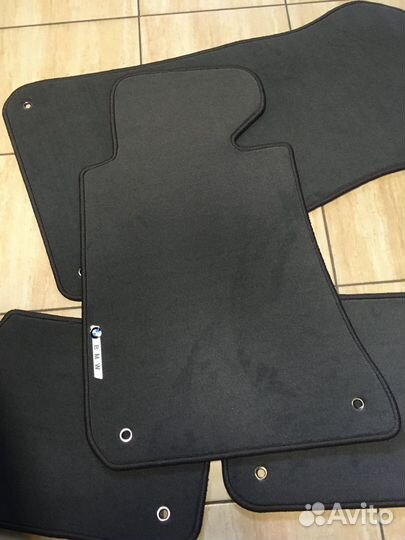 Премиум ковры для BMW 5 E34 Велюровые графит