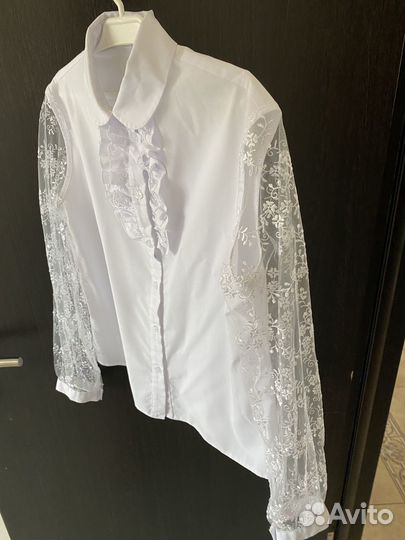 Блузка белая школьная