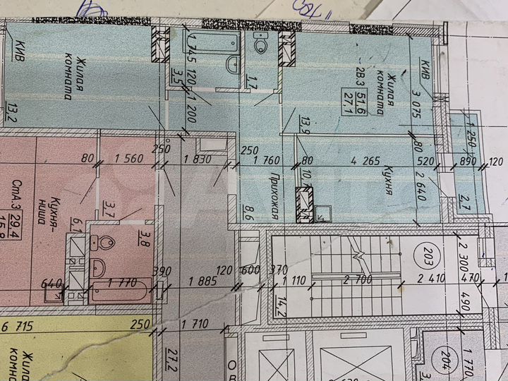 2-к. квартира, 51,6 м², 3/16 эт.