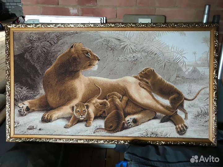 Картина гобелен в багете