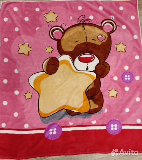 Плед детский покрывало плюшевый одеяло