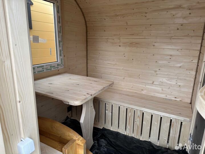 Баня бочка квадро