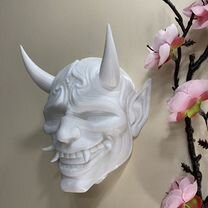 Японская маска демона Hannya Oni mask 3D печать