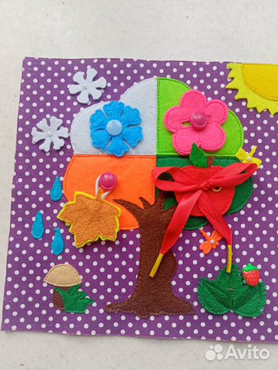 Книга развивающиеся из фетра
