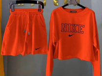 Костюм женский Nike короткий свитшот и шорты 42р