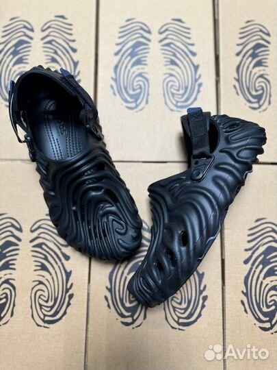 Salehe Bembury x Crocs черные кроксы тапки шлёпки