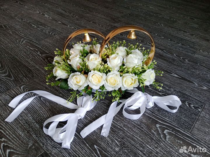 Свадебное украшение на машину (авто) 9