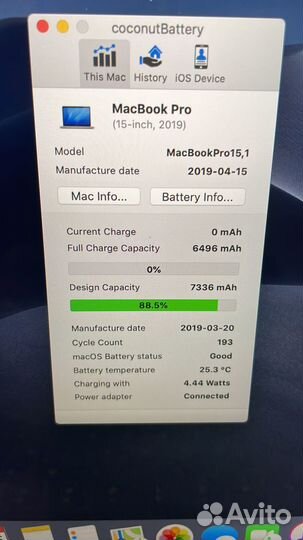 Apple MacBook Pro A1990 2.9Ghz i9 16gb/32gb