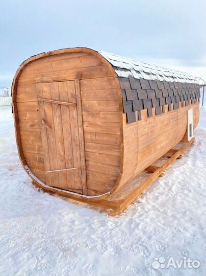 Баня-бочка квадро с доставкой