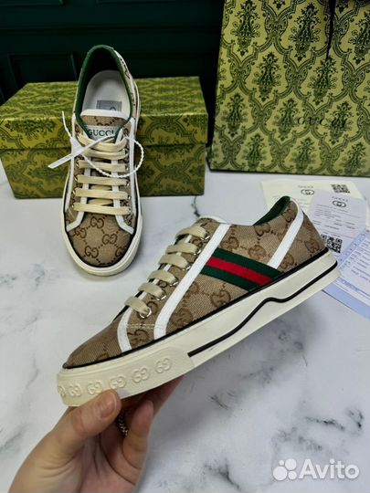 Текстильные кеды Tennis 1977 Gucci