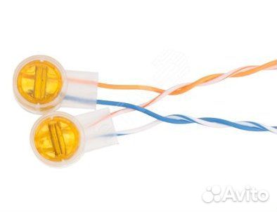 Фирменный скотчлок для двух жил 0.4-0.9 мм, 100 шт