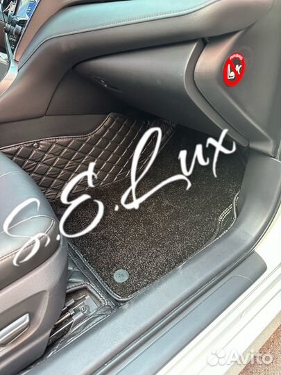 Ковры экокожа VIP черные Toyota Camry XV70