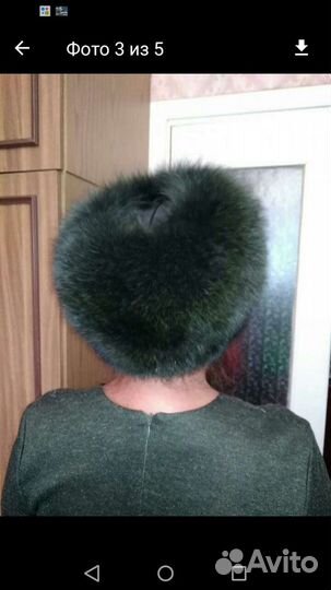 Шапка песцовая шикарная