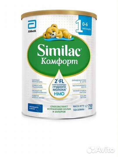 Детское питание similar комфорт 1 750 гр