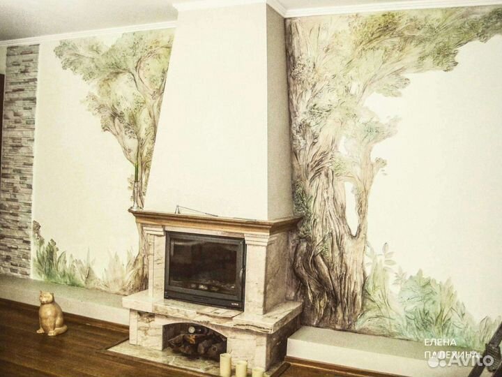 Роспись стен и потолков Барельеф