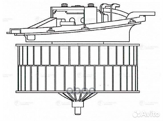 Э/вентилятор отоп. для а/м Mercedes-Benz S (W220)