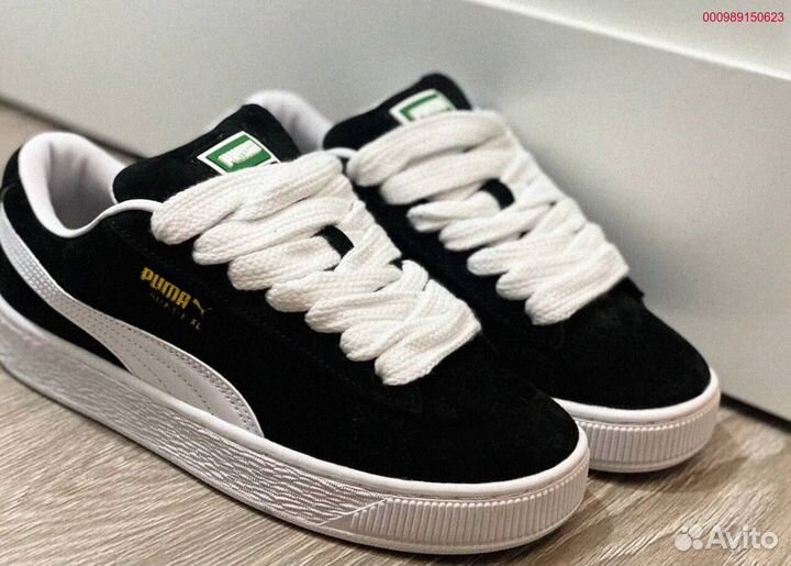 Кроссовки мужские Puma Suede XL “Black White “