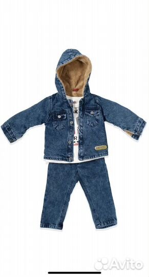 Костюм джинсовый тройка 80-86