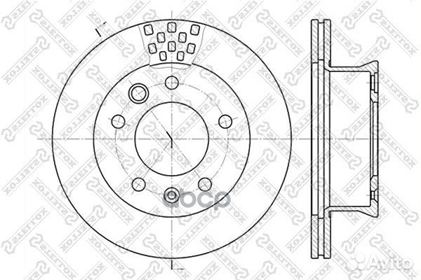 Диск тормозной 60203334VSX Stellox