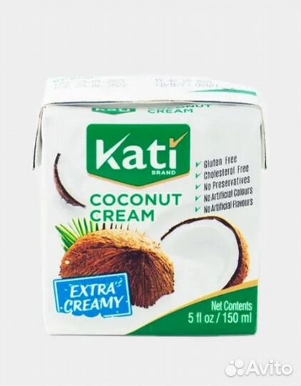 Кокосовые сливки Kati 24% 150 мл