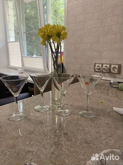 Италия бокалы для мартини Bormioli Rocco (4шт)