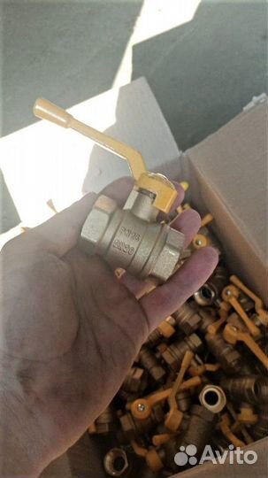 Кран шаровый газовый латунь