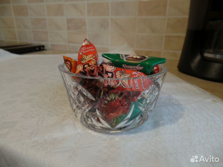 Хрустальная посуда СССР (салатник, салфетницы)