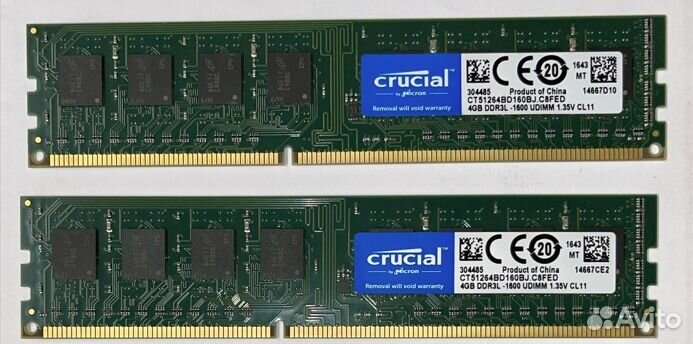 Оперативная память Crucial CT51264BD160BJ 4 гб