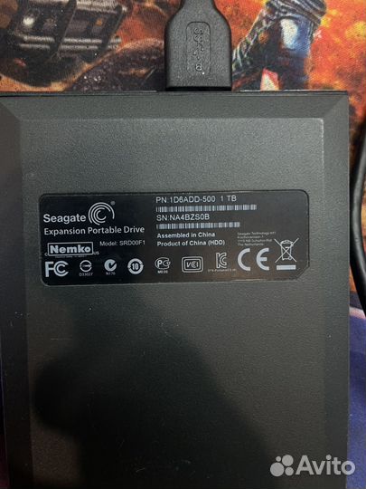 Внешний жесткий диск 1 тб