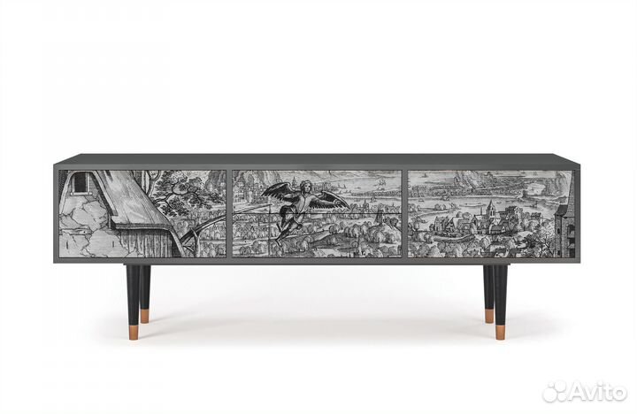 Тв-тумба T4 - Антрацит - Departure of the Angel