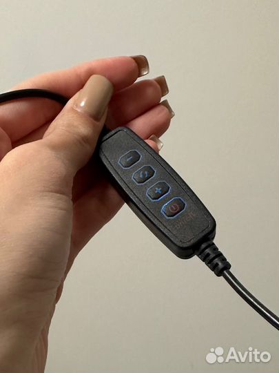 Штатив для телефона с лампой гибкий