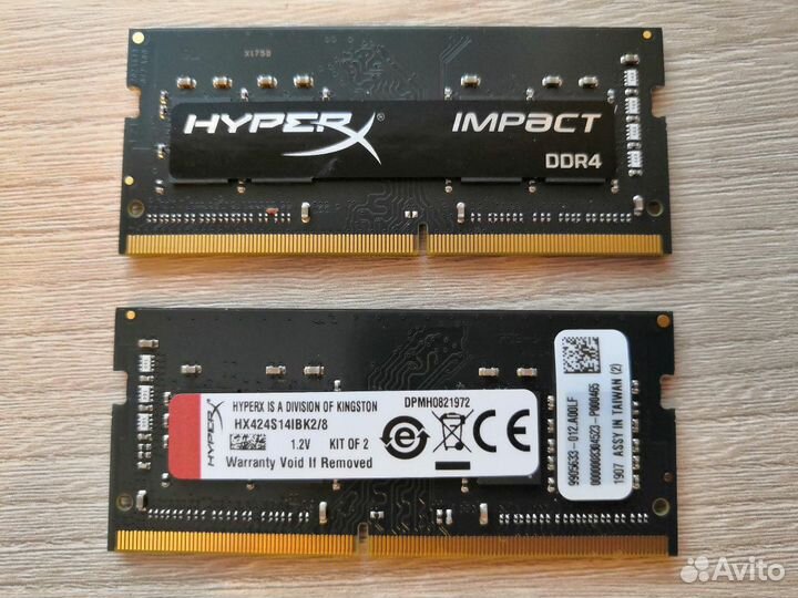 Комлект модулей оперативной памяти 8Gb DDR4 2400MH