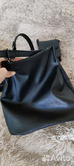 Сумка мешок экокожа